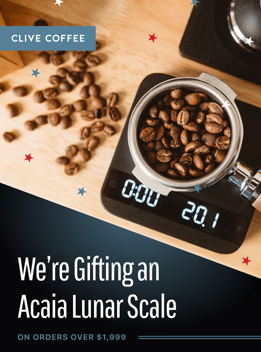 We're Gifting an Acaia Lunar Scale on Orders Over $1,999